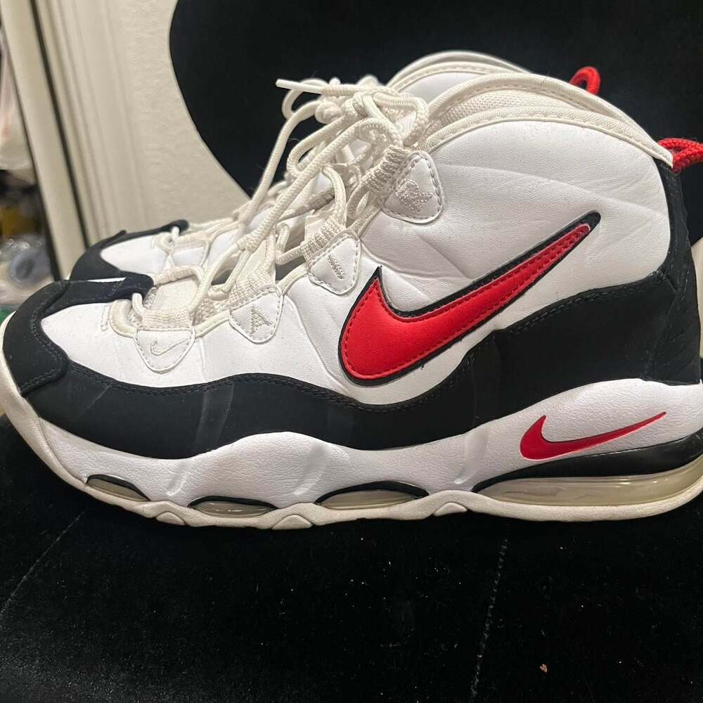 Nike Air Max Uptempo Tony Kukoc White Red White Red Basketball Shoes